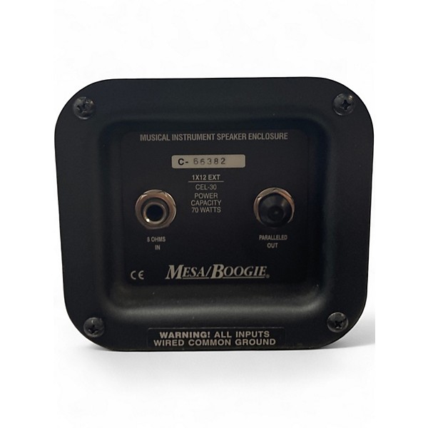 Used MESA/Boogie 1x12 Mini Rectifier Slant Cabinet in White Bronco Guitar Cabinet