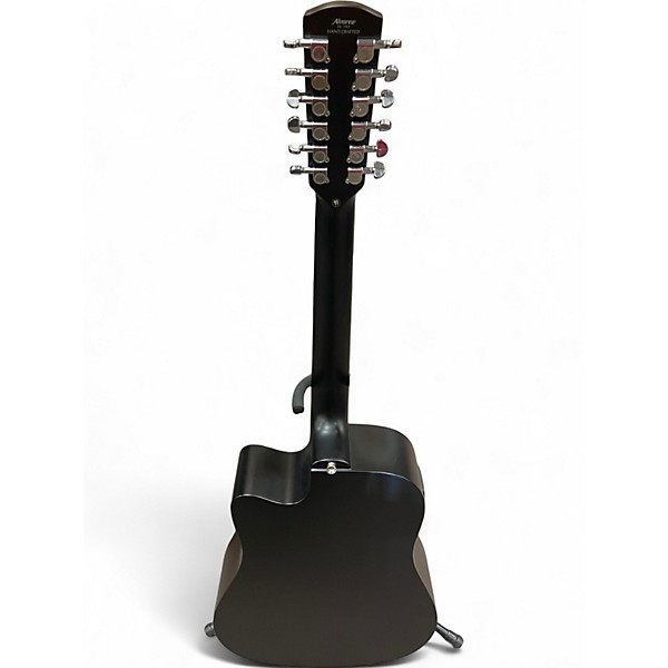 Used Alvarez AD60-12CEBK MATTE BLACK 12 String Acoustic Electric Guitar