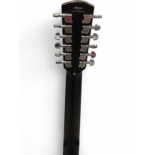 Used Alvarez AD60-12CEBK MATTE BLACK 12 String Acoustic Electric Guitar