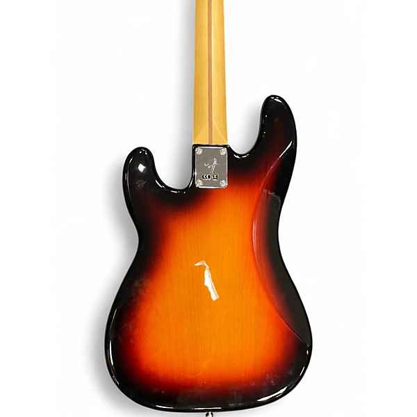 Used Fender Player Precision Bass 3 Tone Sunburst Electric Bass Guitar