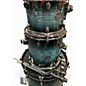 Used Mapex 4 Piece Saturn IV EXOTIC DEEP WATER ASH BURLE Drum Kit
