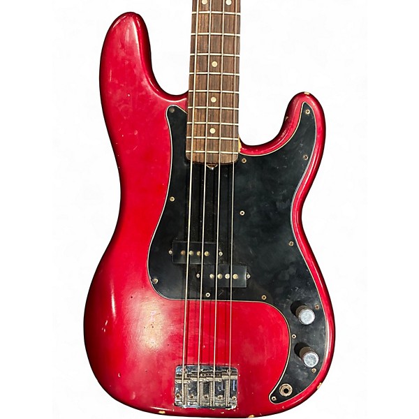 Used 2013 Fender Nate Mendel Signature Precision Bass Candy Apple Red Electric Bass Guitar