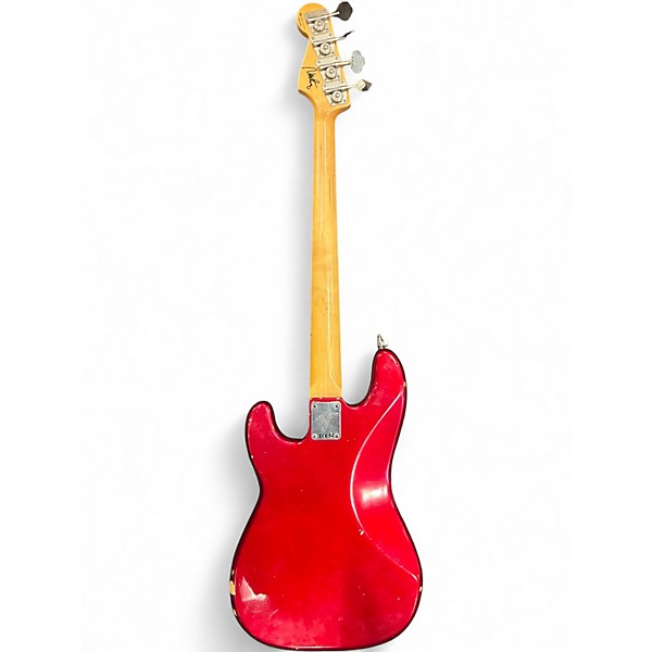 Used 2013 Fender Nate Mendel Signature Precision Bass Candy Apple Red Electric Bass Guitar