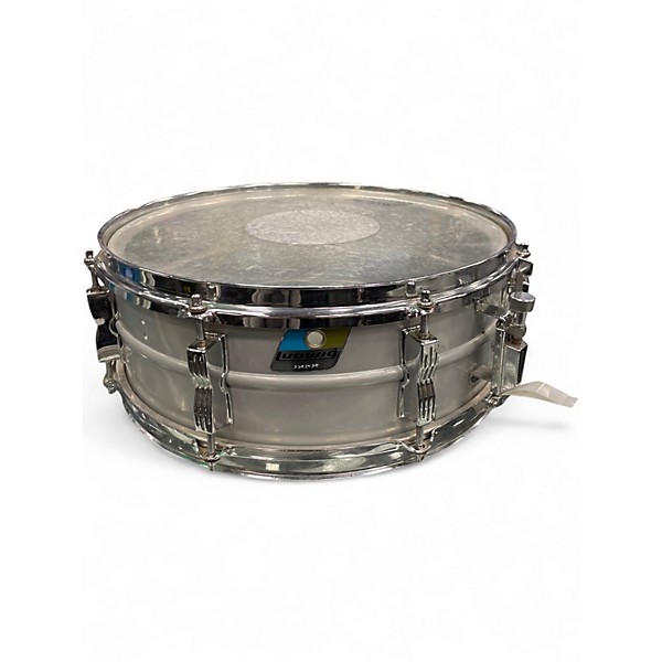 Used Ludwig 14X5 L-404 Acrolite Snare LIGHT GRAY Drum