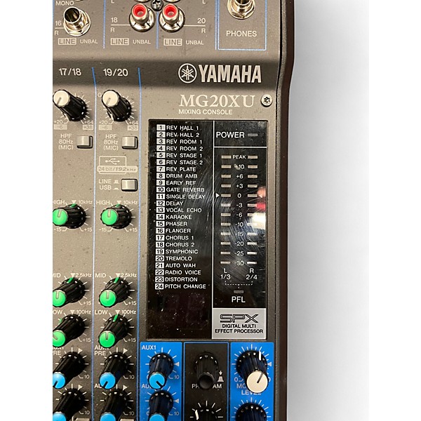Used Yamaha MG20XU Unpowered Mixer