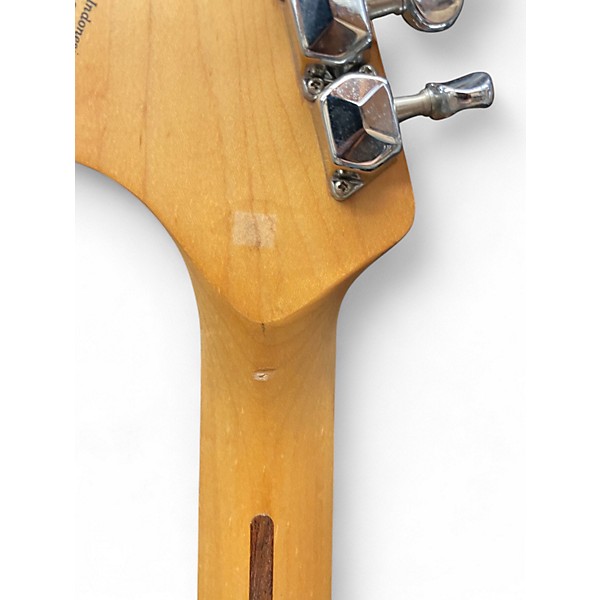 Used Squier Affinity Series Starcaster Black/ White Pickguard Hollow Body Electric Guitar