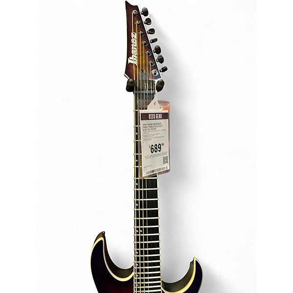 Used Ibanez RGIX7FDLB Trans Purple Solid Body Electric Guitar