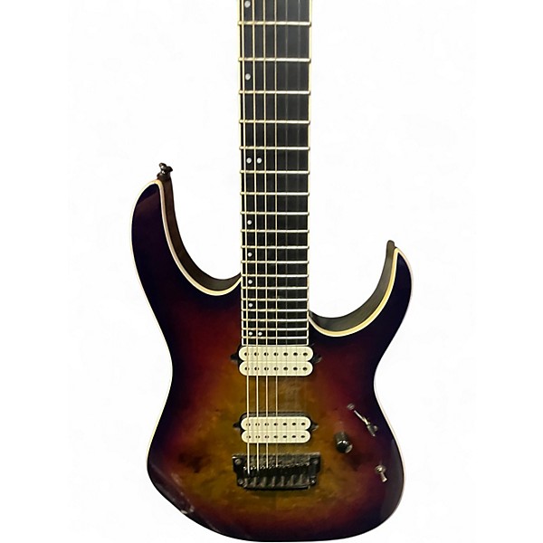 Used Ibanez RGIX7FDLB Trans Purple Solid Body Electric Guitar