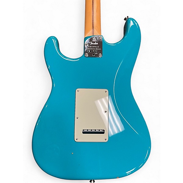 Used Fender American Professional II Stratocaster miami blue Solid Body Electric Guitar