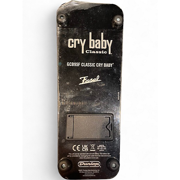 Used Dunlop GCB95F Crybaby Classic Wah With Fasel Inductor Effect Pedal