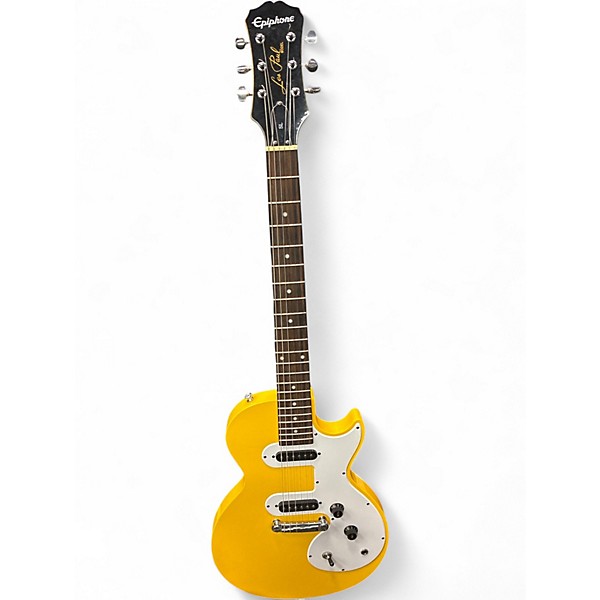 Used Epiphone Les Paul SL Graffiti Yellow Solid Body Electric Guitar