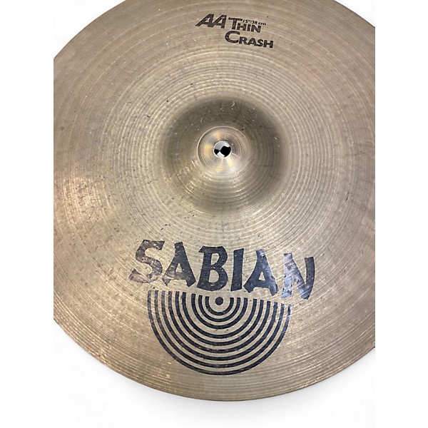 Used SABIAN 15in AA Thin Crash Cymbal