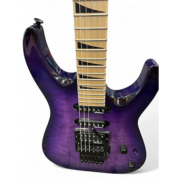 Used Jackson JS34Q Dinky PURPLE BURST Solid Body Electric Guitar