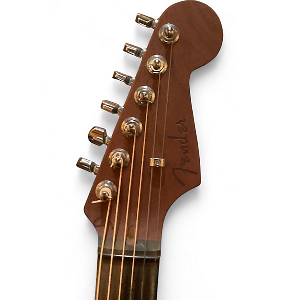 Used Fender American Acoustasonic Jazzmaster Arctic White Acoustic Electric Guitar