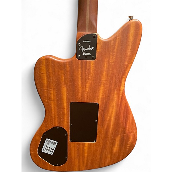 Used Fender American Acoustasonic Jazzmaster Arctic White Acoustic Electric Guitar