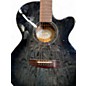 Used Mitchell mx 430 QAB flamed black Acoustic Electric Guitar