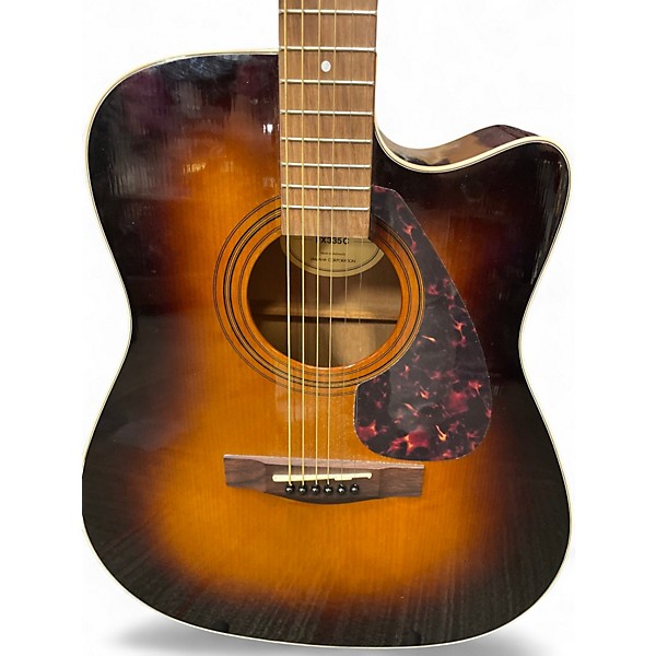 Used Yamaha FX335C Tobacco Sunburst Acoustic Electric Guitar