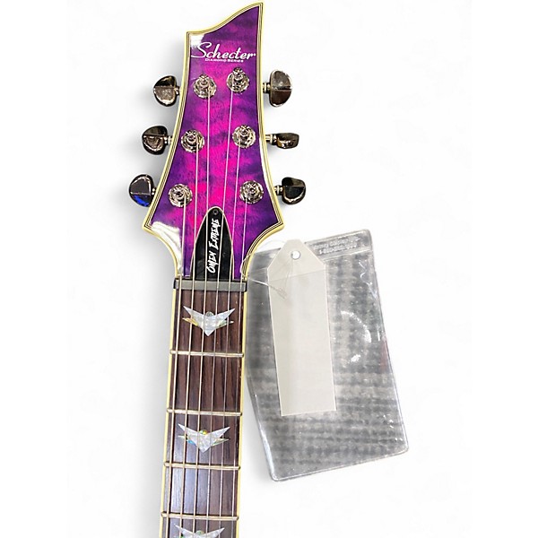 Used 2020s Schecter Guitar Research Omen Extreme 6 TRANS PINK Solid Body Electric Guitar