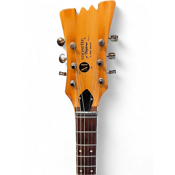 Vintage 1973 Mosrite Stereo 350 Black Hollow Body Electric Guitar