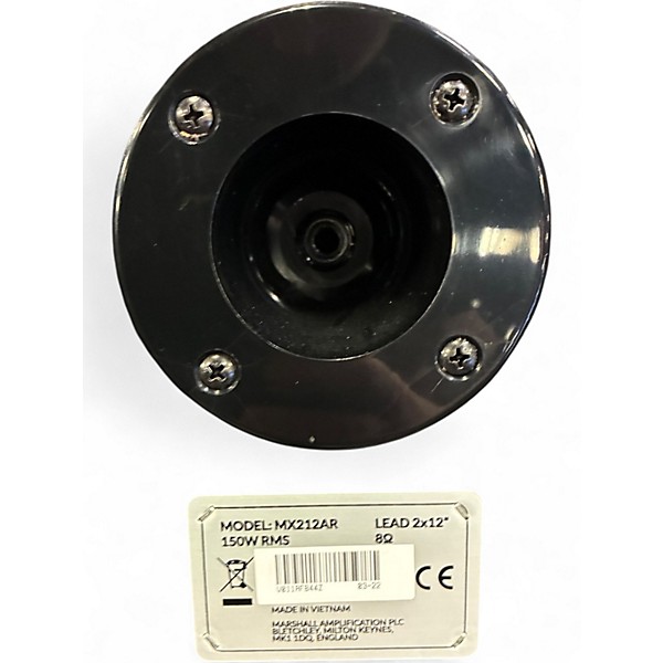 Used Marshall MX212A 160W 2x12 Vertical Slant Guitar Cabinet