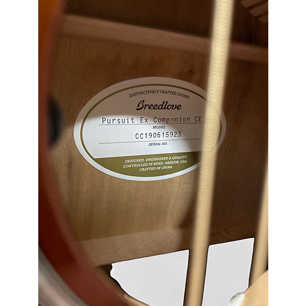 Used Breedlove Pursuit EX Companion CE Bourbon Burst Acoustic Electric Guitar