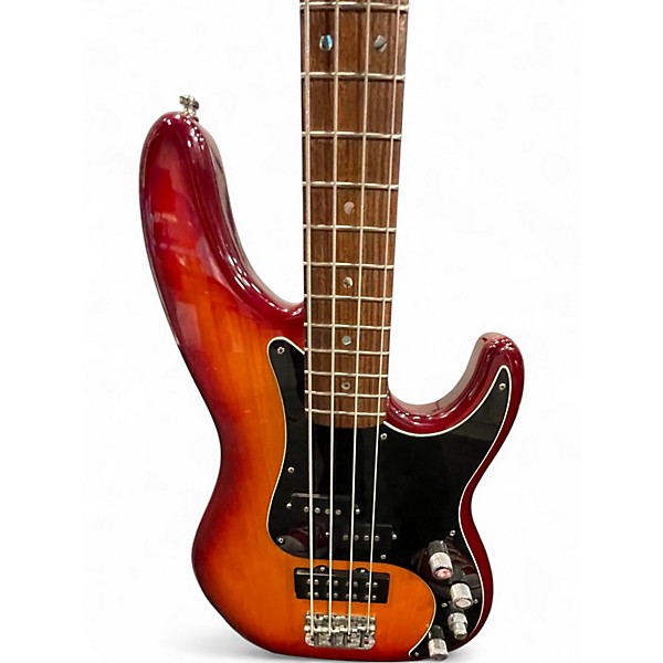 Used 2000 Fender American DLX P Bass Sunburst Electric Bass Guitar