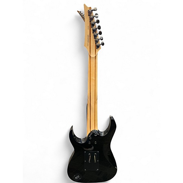 Used Ibanez UV70 Universe Steve Vai Signature 7 String BLACK and GREEN Solid Body Electric Guitar