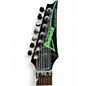 Used Ibanez UV70 Universe Steve Vai Signature 7 String BLACK and GREEN Solid Body Electric Guitar