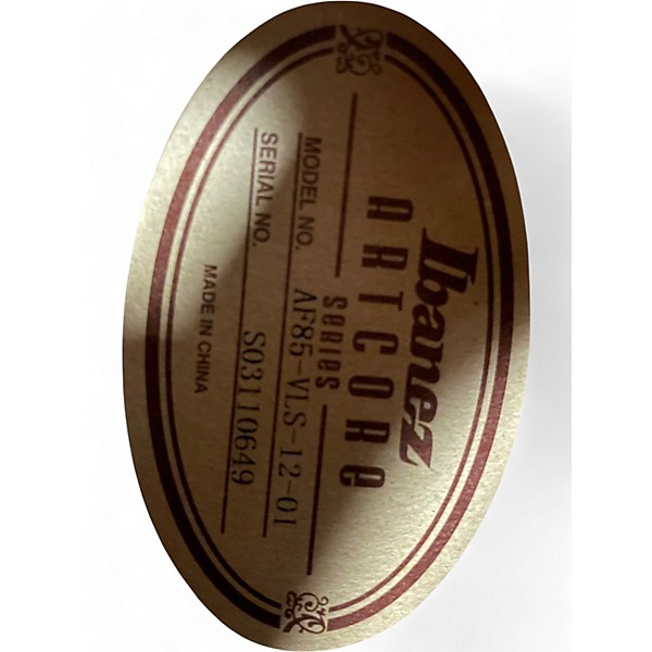 Used Ibanez Artcore AF85 Violin Sunburst Hollow Body Electric Guitar