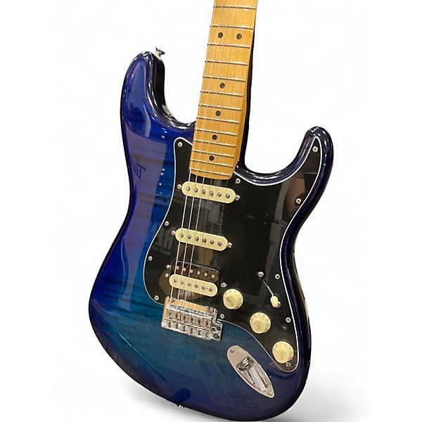 Used 2024 Fender PLAYER II STRATOCASTER HSS PLUS TOP Blue Burst Solid Body Electric Guitar