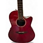 Used Ovation Applause AB24II Red Acoustic Electric Guitar