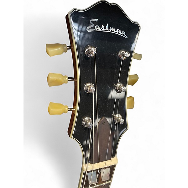 Used Eastman T486 Gold Burst Hollow Body Electric Guitar