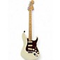 Used Fender Deluxe Roadhouse Stratocaster Olympic White Solid Body Electric Guitar thumbnail