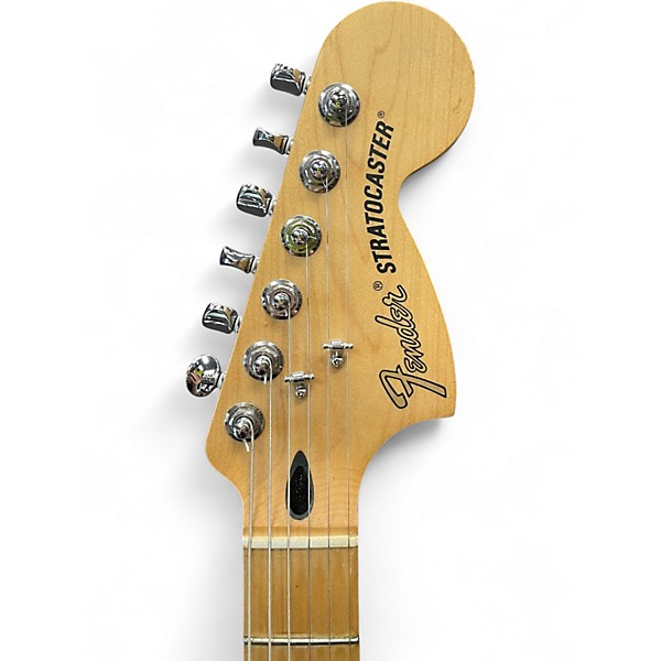 Used Fender Deluxe Roadhouse Stratocaster Olympic White Solid Body Electric Guitar