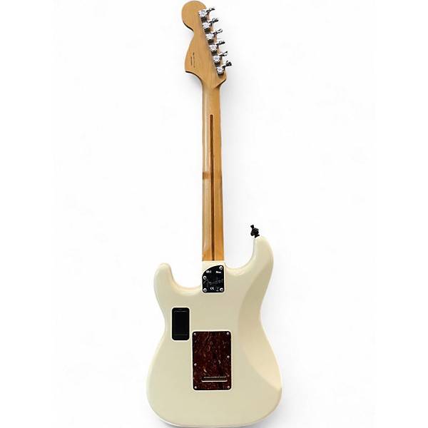 Used Fender Deluxe Roadhouse Stratocaster Olympic White Solid Body Electric Guitar