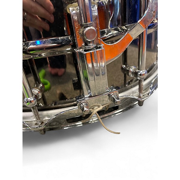 Used Ludwig 6X14 Black Magic Snare Black Chrome Drum