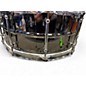 Used Ludwig 6X14 Black Magic Snare Black Chrome Drum
