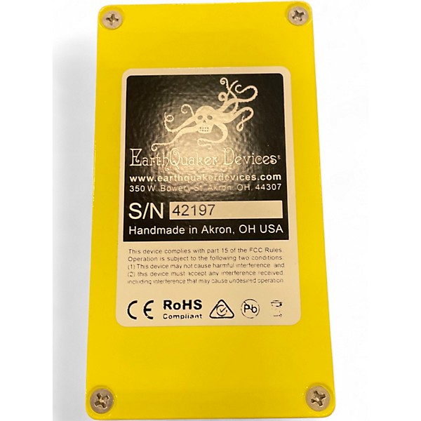 Used EarthQuaker Devices Plumes Small Signal Shredder Overdrive Effect Pedal