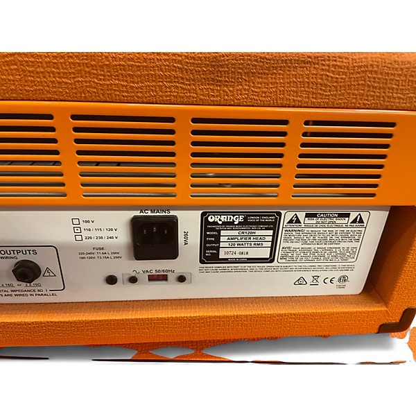 Used Orange Amplifiers CR120H Crush Pro 120W Solid State Guitar Amp Head