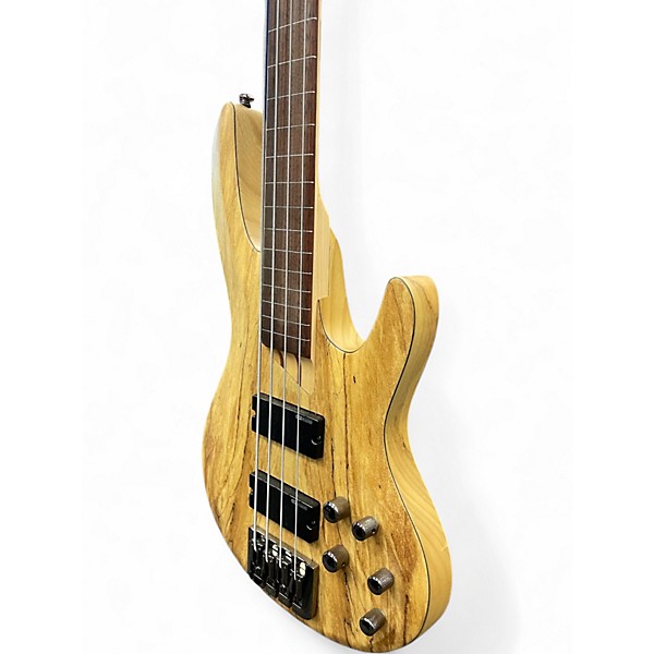 Used ESP LTD B204 Fretless SATIN NATURAL Electric Bass Guitar