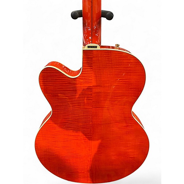 Used Gretsch Guitars G6120SSU Brian Setzer Signature Trans Orange Hollow Body Electric Guitar