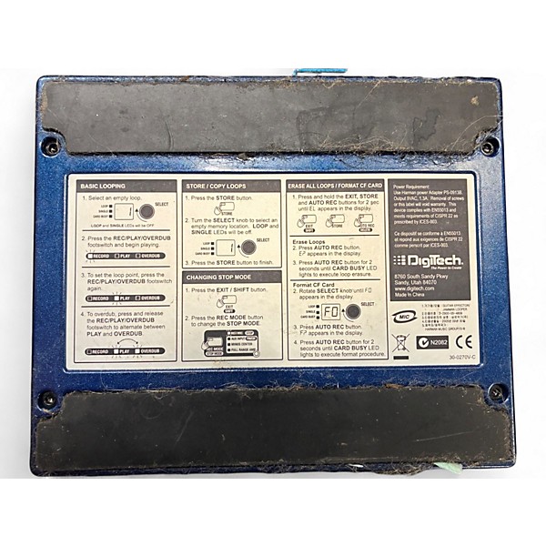 Used DigiTech JamMan JML Pedal