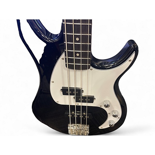 Used Peavey Milestone 4 Black and White Electric Bass Guitar