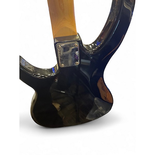 Used Peavey Milestone 4 Black and White Electric Bass Guitar