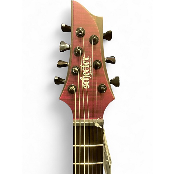 Used Schecter Guitar Research TAO-7 Trans Purple Solid Body Electric Guitar