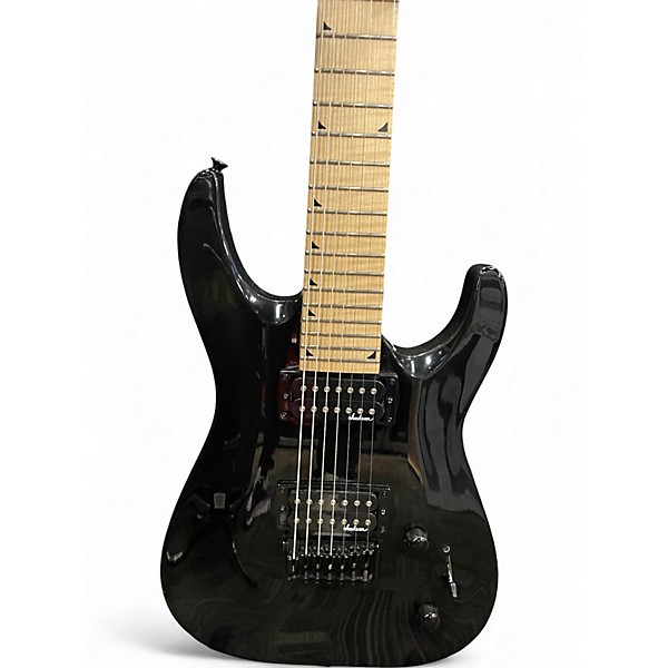 Used Jackson JS22-7 Dinky 7 String Black Solid Body Electric Guitar