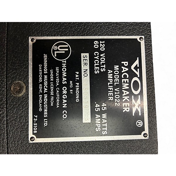 Vintage 1960s VOX Pacemaker Tube Guitar Combo Amp