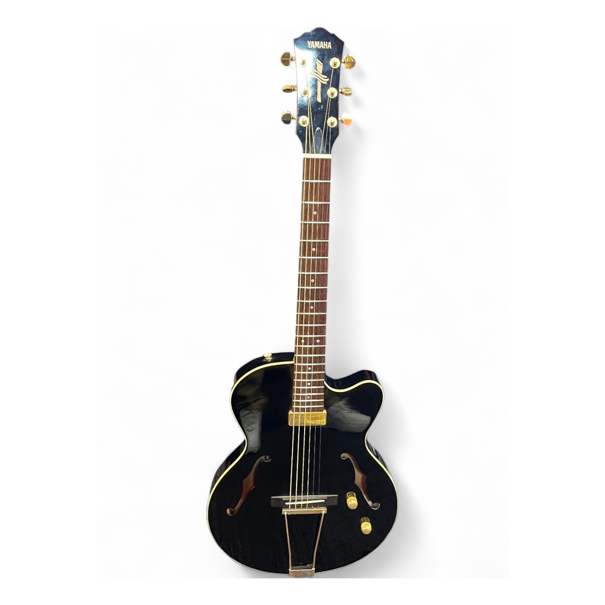 Yamaha AEX500 ヤマハ Used Yamaha AEX 500 Black Hollow Body Electric Guitar Black