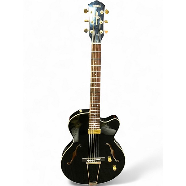 Used Yamaha AEX 500 Black Hollow Body Electric Guitar