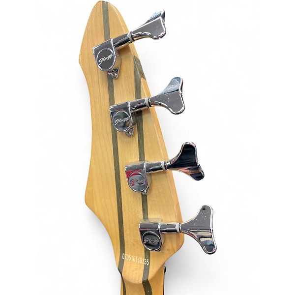 Used Stagg BA 704 A Natural Electric Bass Guitar